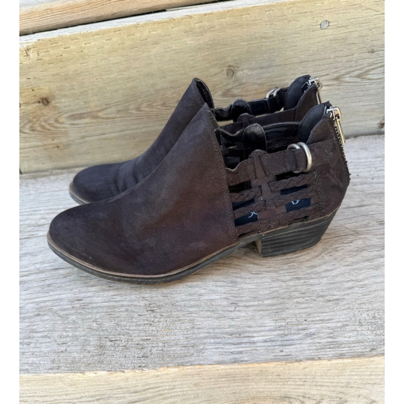 Women's Sugar Black Ankle Boots Size 7.5 - Picture 5 of 13